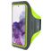 Mobiparts Comfort Fit Handyhalterung Joggen Samsung Galaxy S20 Sporthülle Neopren Sportarmband - Neon Green