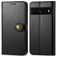 Mobigear Snap Button Google Pixel 7 Pro Klapphülle Portemonnaie - Schwarz