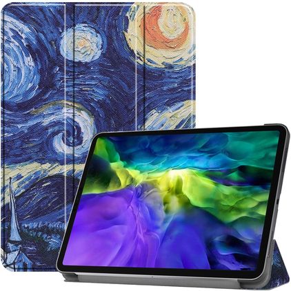 Mobigear Tri-Fold iPad Pro 11 Zoll (2022) Klapphülle - The Starry Night