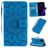 Mobigear Sunflower iPhone 11 Hülle Klapphülle Geldbörse - Blau