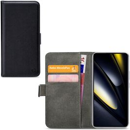 Mobilize Classic POCO F6 Hülle Klapphülle Geldbörse - Schwarz