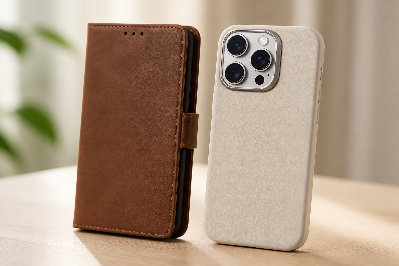 Echtleder- und Kunstlederhüllen