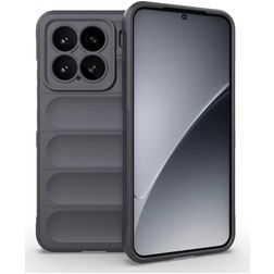 Mobigear Bumpy Xiaomi 15 Hülle Flexibles TPU Backcover - Grau