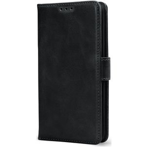 Mobilize Wallet Samsung Galaxy S25 FE Hülle Echtes Leder Klapphülle Geldbörse - Schwarz