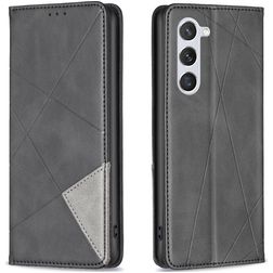 Mobigear Rhombus Slim Samsung Galaxy S23 Hülle Klapphülle - Schwarz