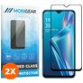 Mobigear Premium OPPO A12 Panzerglas Gehärtetes Glas Displayschutz - Hüllenfreundlich - Schwarz (2er Pack)