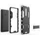 Mobigear Armor Stand Xiaomi Mi 9T Pro Hülle Hardcase Backcover Stoßfest mit Ständer - Schwarz