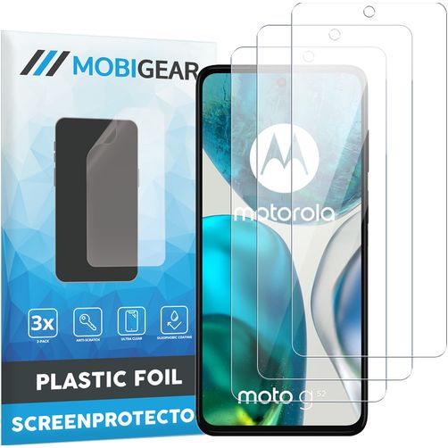 Mobigear Motorola Moto G52 Displayschutz Schutzfolie - Hüllenfreundlich (3er Pack)