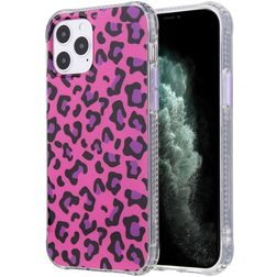 Mobigear Leopard iPhone 12 Pro Max Hülle Flexibles TPU Backcover - Pink