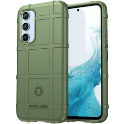 Mobigear Rugged Shield Samsung Galaxy A54 Hülle Flexibles TPU Backcover Stoßfest - Grün