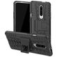 Mobigear Tire OnePlus 7 Hülle Hardcase Backcover Stoßfest mit Ständer - Schwarz