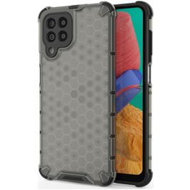 Mobigear Honeycomb Samsung Galaxy M33 Hülle Hardcase Backcover Stoßfest - Schwarz