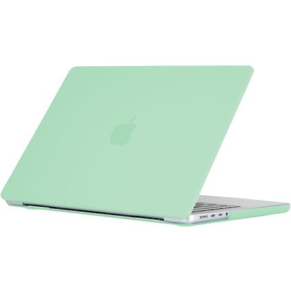 Mobigear Cream Matte MacBook Pro 14 Zoll (2021-2026) Hardcase Hülle MacBook Case - Grün - Model A2442 / A2779 / A2918 / A2992 / A3401 / A3112 / A3434 / A3427 / A3426