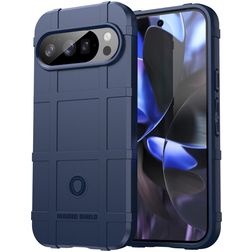 Mobigear Rugged Shield Google Pixel 10 Pro Hülle Flexibles TPU Backcover Stoßfest - Blau