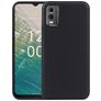 Mobigear Basics Nokia C32 Hülle Flexibles TPU Backcover - Schwarz