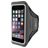 Mobiparts Comfort Fit Handyhalterung Joggen iPhone 8 Plus Sporthülle Neopren Sportarmband - Schwarz