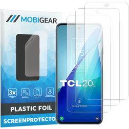 Mobigear TCL 20L Displayschutz Schutzfolie - Hüllenfreundlich (3er Pack)