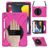 Mobigear SureGrip XGuard iPad 7 (2019) Hülle Kunststoff / Silikon Backcover + Stylus-Halter + Schultergurt + Ständer - Pink