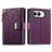 Mobigear Flowers iPhone Duo Hülle Klapphülle Geldbörse - Lila