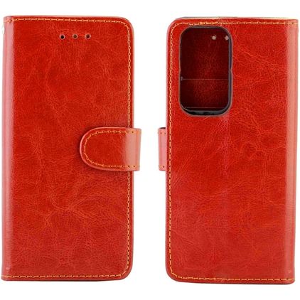 Mobigear Wallet Huawei P40 Hülle Klapphülle Geldbörse - Braun