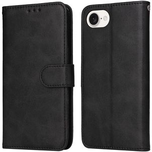 Mobigear Wallet iPhone 16e Hülle Klapphülle Geldbörse - Schwarz