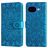 Mobigear Sunflower Google Pixel 10a Hülle Klapphülle Geldbörse - Blau