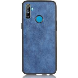 Mobigear Stitch Realme C3 Hülle Backcover - Blau