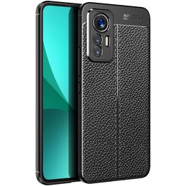 Mobigear Luxury Xiaomi 12 Lite Hülle Flexibles TPU Backcover - Schwarz