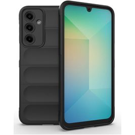 Mobigear Bumpy Samsung Galaxy A16 Hülle Flexibles TPU Backcover - Schwarz
