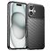 Mobigear Groove iPhone 16 Hülle Flexibles TPU Backcover - Schwarz