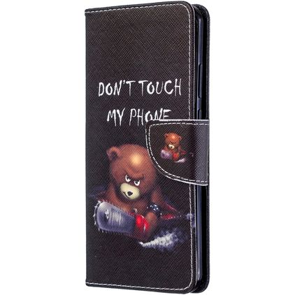 Mobigear Design Huawei P40 Pro Hülle Klapphülle Geldbörse - Do Not Touch