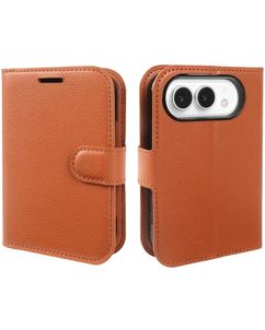 Mobigear Classic iPhone Duo Klapphülle Portemonnaie - Braun