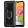 Mobigear Armor Ring Samsung Galaxy A01 Hülle Flexibles TPU Backcover Stoßfest mit Ringhalter - Schwarz