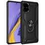 Mobigear Armor Ring Samsung Galaxy A51 Hardcase Backcover Shockproof mit Ringhalter - Schwarz
