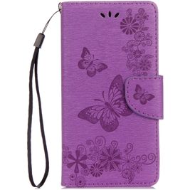 Mobigear Butterfly Motorola Moto G5 Plus Hülle Klapphülle Geldbörse - Lila Mobigear Butterfly Motorola Moto G5 Plus Hülle Klapphülle Geldbörse - Lila