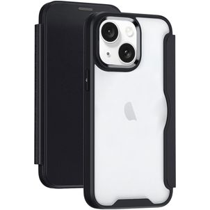 Mobigear Smart Fit iPhone 15 Hülle Hardcase Klapphülle - Schwarz