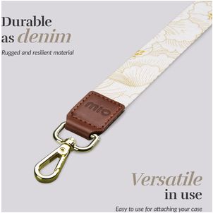 MIO Lanyard Universal-Handykette einstellbar - White Roses