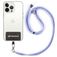 Mobigear Lanyard Verstellbare Universal-Handykette - Weiß / Blau / Lila
