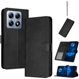Mobigear Wallet Xiaomi 14T Hülle Klapphülle Geldbörse - Schwarz