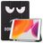 Mobigear Tri-Fold Gel iPad 9 (2021) Hülle TPU,Kunstleder Klapphülle + Stifthalter - Do Not Touch
