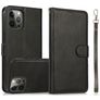 Mobigear Wallet iPhone 16 Pro 2in1 Klapphülle (herausnehmbar) Portemonnaie - Schwarz