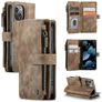 Caseme C30 iPhone 13 Mini Hülle Klapphülle Geldbörse - Braun