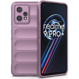 Mobigear Bumpy Realme 9 Pro Plus Hülle Flexibles TPU Backcover - Lila
