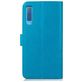 Mobigear Clover Samsung Galaxy A7 (2018) Hülle Klapphülle Geldbörse - Blau