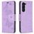 Mobigear Butterfly Samsung Galaxy S24 Plus Hülle Klapphülle Geldbörse - Lila