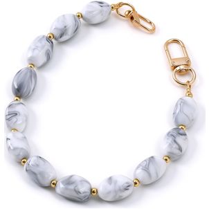 Mobigear Kunststoff Pebble Verstellbare Universal-Handykette - Cloud Grey