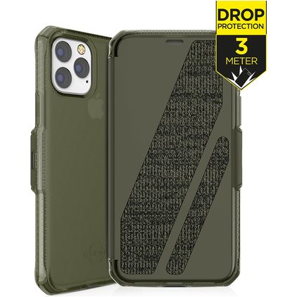 ITSkins SpectrumFolio iPhone 11 Pro Hülle Klapphülle - Kaki
