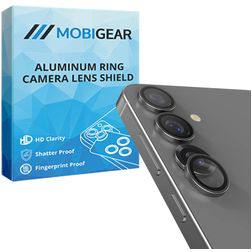Mobigear Single Samsung Galaxy S25 Panzerglas Gehärtetes Glas Kameralinsen Schutz - Hüllenfreundlich - Silber