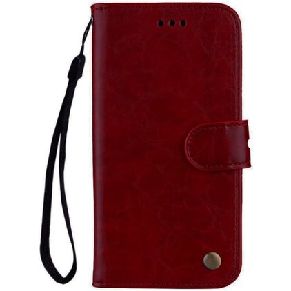 Mobigear Wallet Huawei P Smart (2018) Hülle Klapphülle Geldbörse - Rot