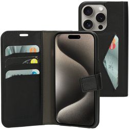 Mobiparts Classic Wallet iPhone 15 Pro Hülle Klapphülle Geldbörse - Schwarz